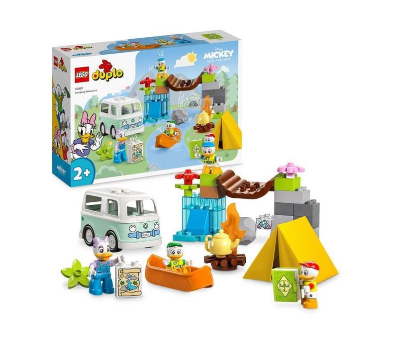 Duplo Disney Mickey Et Ses Amis 10997 L'aventure Au Camping, Jouet Avec Figurines Daisy Duck