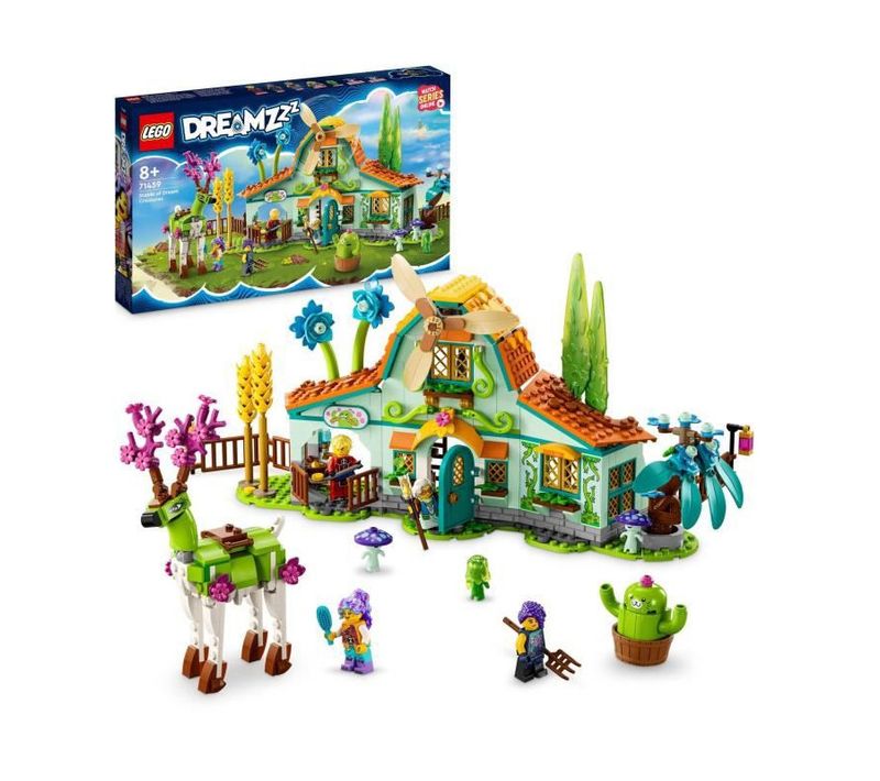 Dreamzzz 71459 L'écurie Des Créatures Des Reves, Jouet De Ferme Avec Figurine De Cerf 2en1