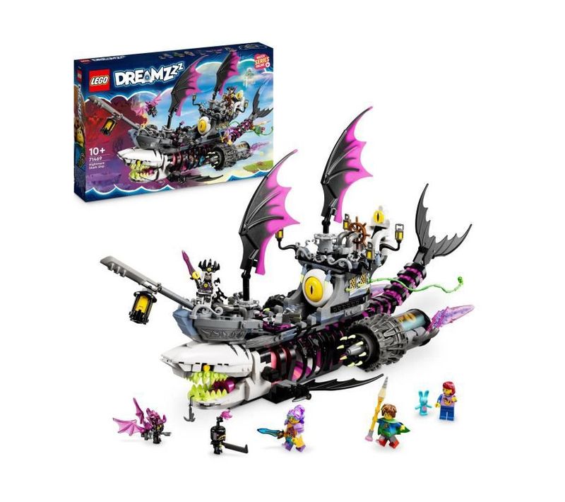 Dreamzzz 71469 Le Vaisseau Requin Des Cauchemars, Construire Un Jouet De Bateau Pirate De 2 Façons