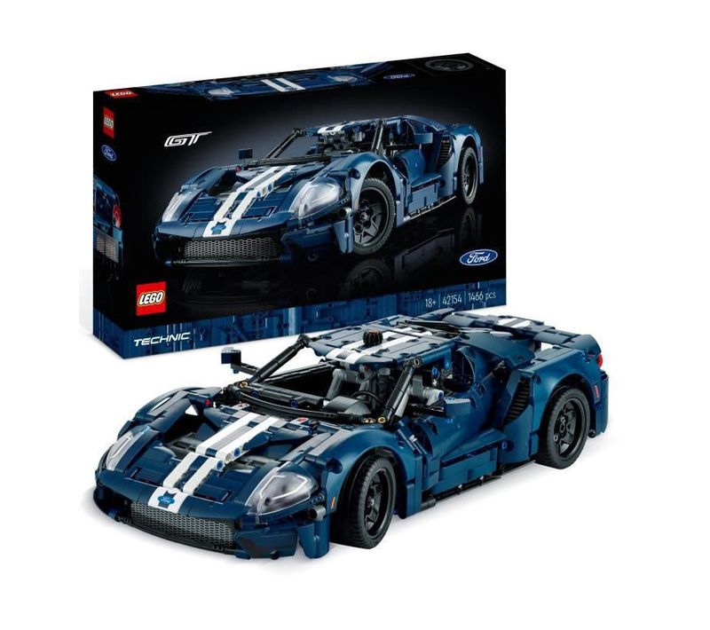 Technic 42154 Ford Gt 2022, Maquette De Voiture Pour Adultes, Échelle 1:12, Niveau Avancé