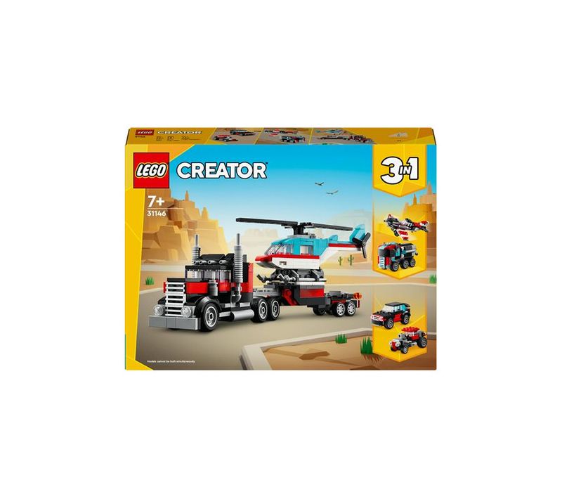 Lego® Creator 31146 Le Camion Remorque Avec Hélicoptère