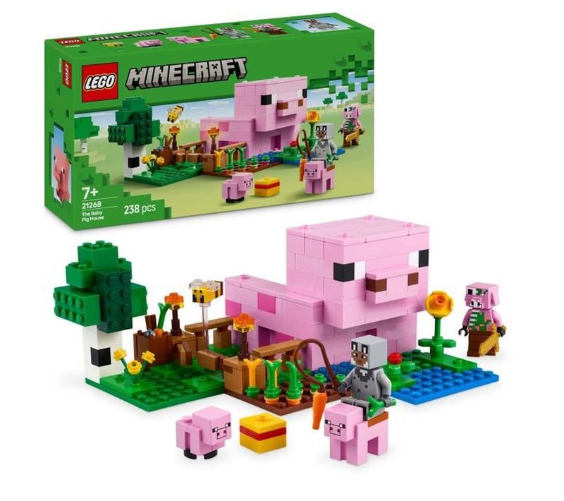 Maison De Porcelet, Biôme Forêt Lego Minecraft 21268, 238 Pièces