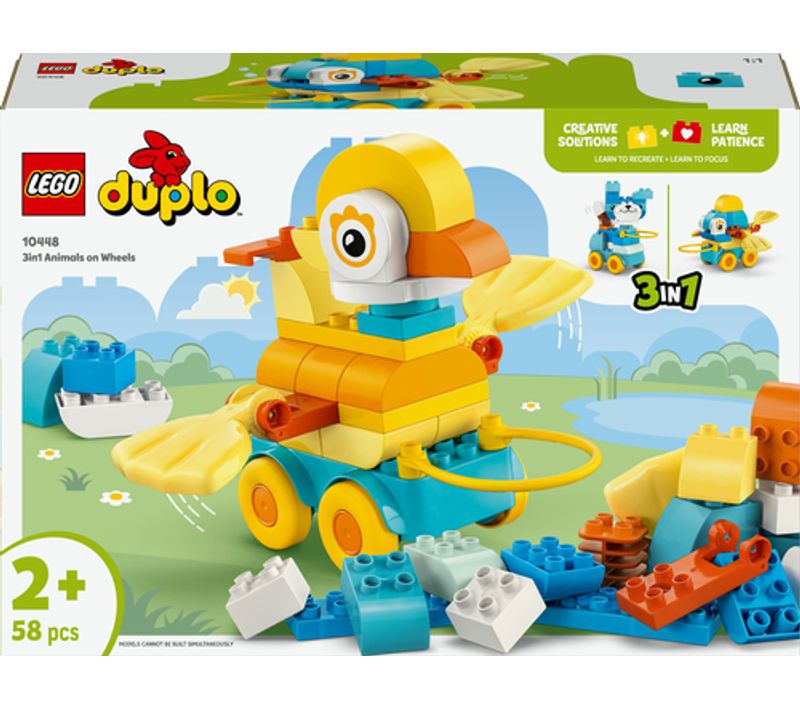 Lego® Duplo® Town 10448 Animaux Sur Roues 3 En 1
