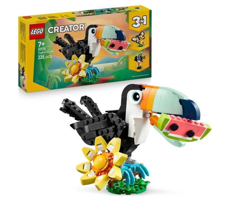 Set De Construction 3-en-1 Toucan Tropical 225 Pièces