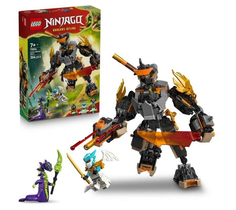 Ninjago - La Mission Du Robot Cole Et Du Dragon Zane, 364 Pièces