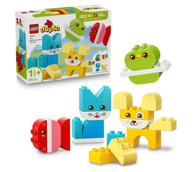 Jeu De Construction Créatif 3-en-1 Animaux Duplo, 24 Pièces