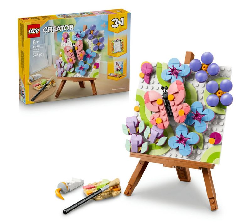 Lego Creator 3-en-1 31390 Tableau Floral, 348 Pièces