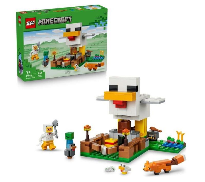 Minecraft - Ferme à Poulets, Set De Construction 233 Pièces Dès 7 Ans