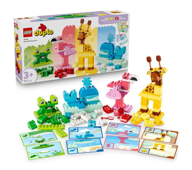 Set De Construction Duplo 94 Pièces Animaliers Avec Cartes Illustrées