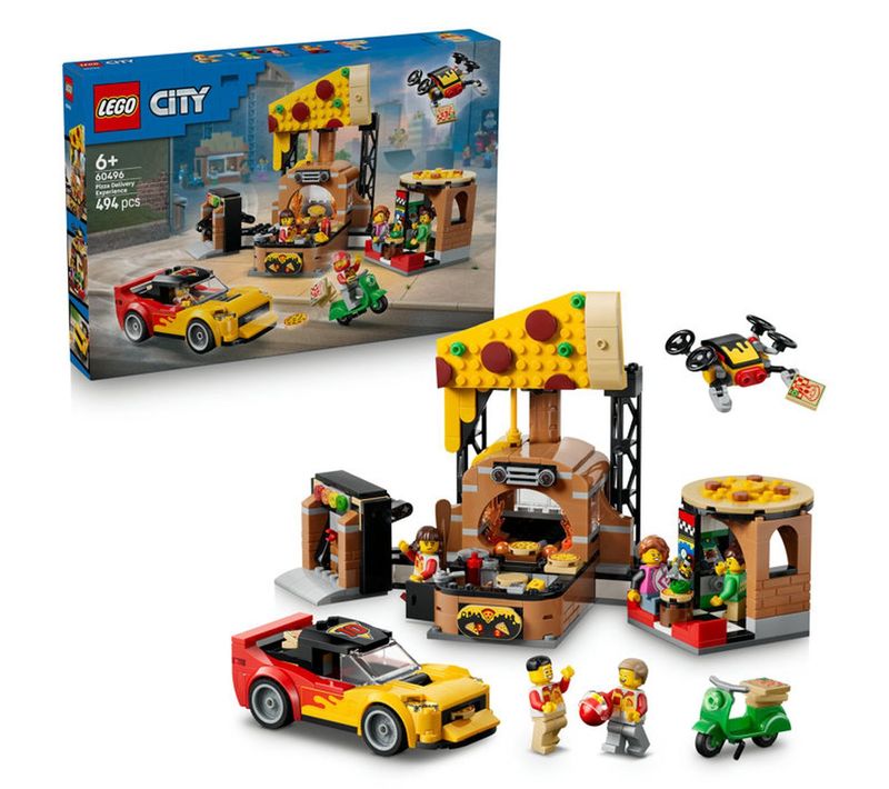 Lego City 60496 Expérience Livraison Pizza, 494 Pièces