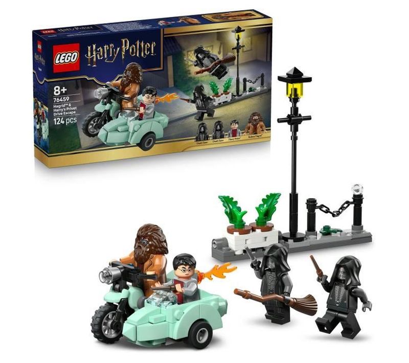 Harry Potter 76459 — Hagrid Et Harry S'échappent De Privet Drive, 124 Pièces