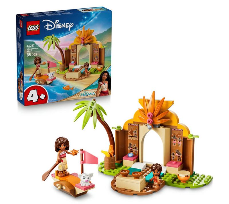 Set De Construction Vaiana 43282 : Maison Et Pirogue (85 Pièces)