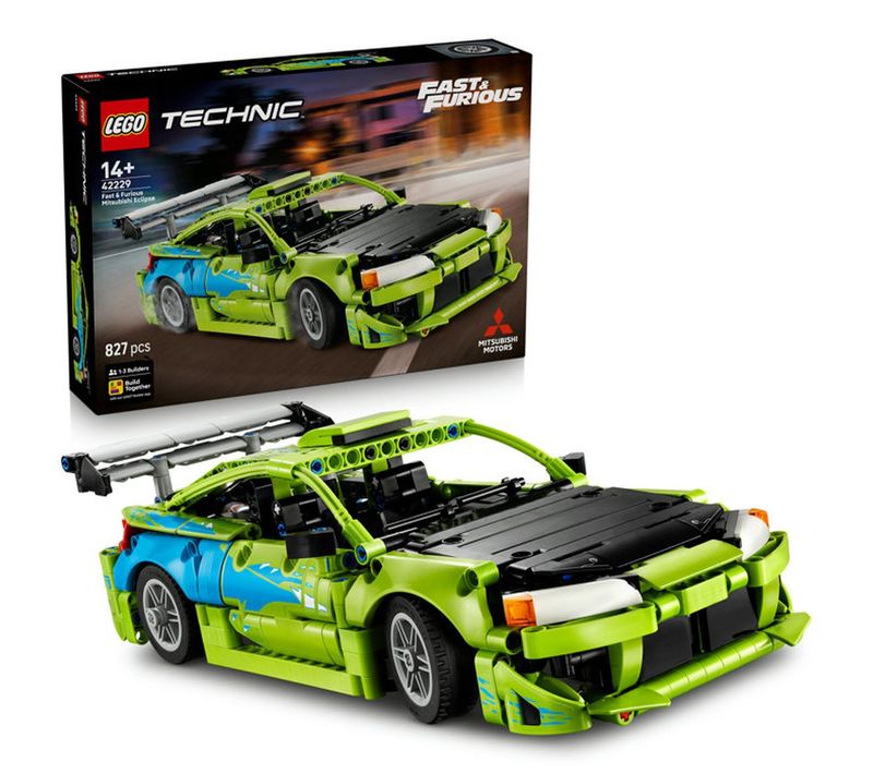 Lego Technic Mitsubishi Eclipse Fast et Furious 42229 827 Pièces