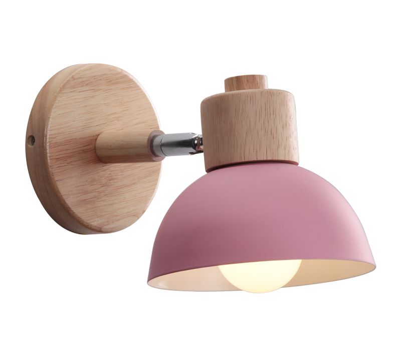 Applique Murale Moderne E27 Lampe Murale Interieur Réglable Pour Chambre Couloir Salon Rose