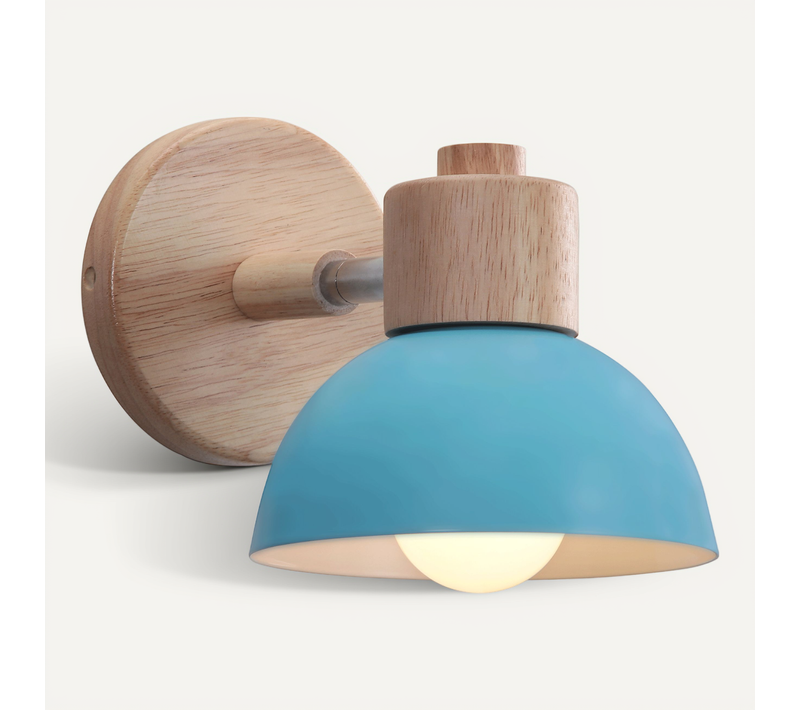 Applique Murale Moderne E27 Lampe Murale Interieur Réglable Pour Chambre Couloir Salon Bleu