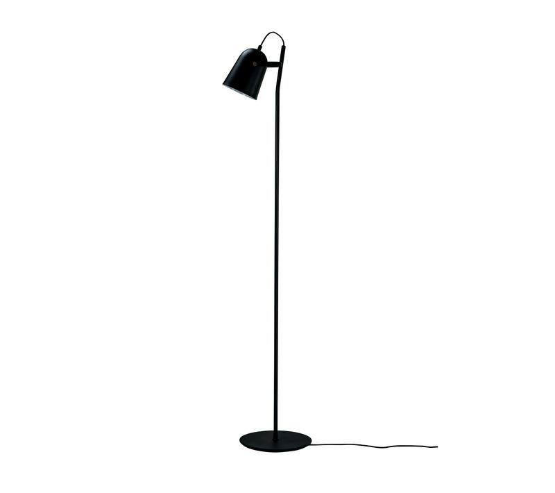 Lampadaire En Métal Noir Mat, H 135 Cm D 11,5 Cm - Oslo