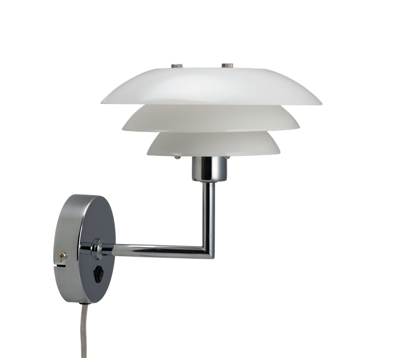 Applique En Verre Et Métal, H 20 Cm D 20 Cm - Dl20