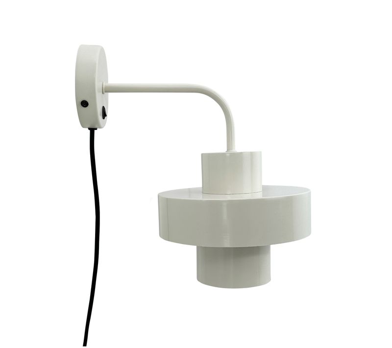 Applique En Métal Blanc, H 29 Cm D 20 Cm Stoke