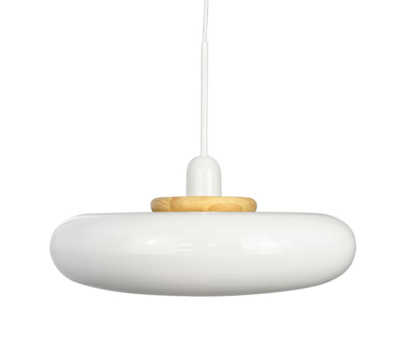 Suspension En Métal Et Bois, H36cm D40 - Planet