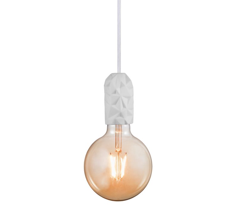 Suspension Luminaire Hang  Porcelaine Blanc H. 9 Ip20 -intérieur