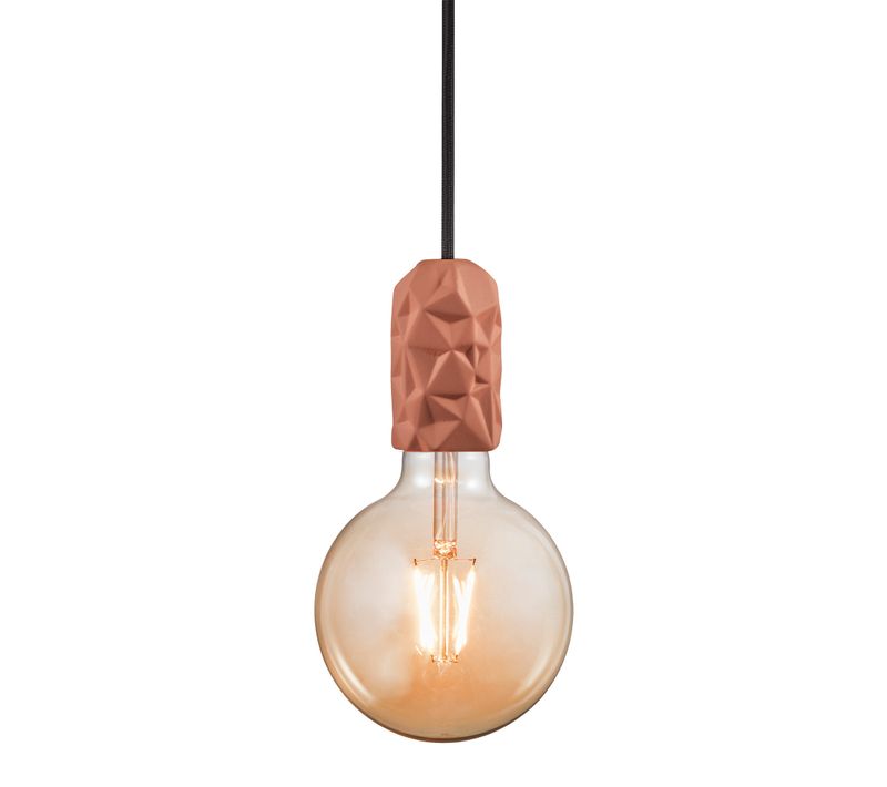 Suspension Luminaire Hang  Porcelaine Terracotta H. 9 Ip20 -intérieur