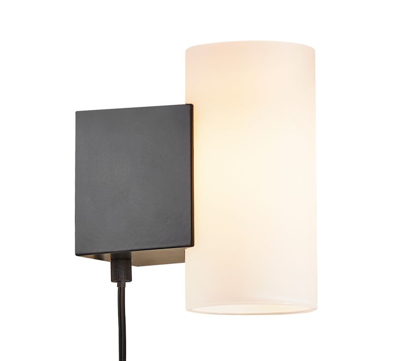 Applique Murale Mona 3-step Verrerie Noir/blanc, H.16 - Ip20 - LED Module / Intérieur