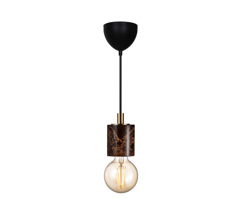 Suspension Siv  Marbre Marron, H.10 - Ip20 - E27 / Intérieur