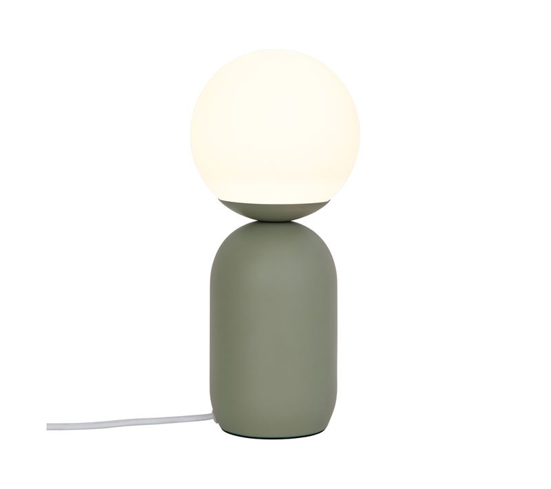 Lampe à Poser Notti Métal Vert, H.34.5 - Ip20 - E14 / Intérieur