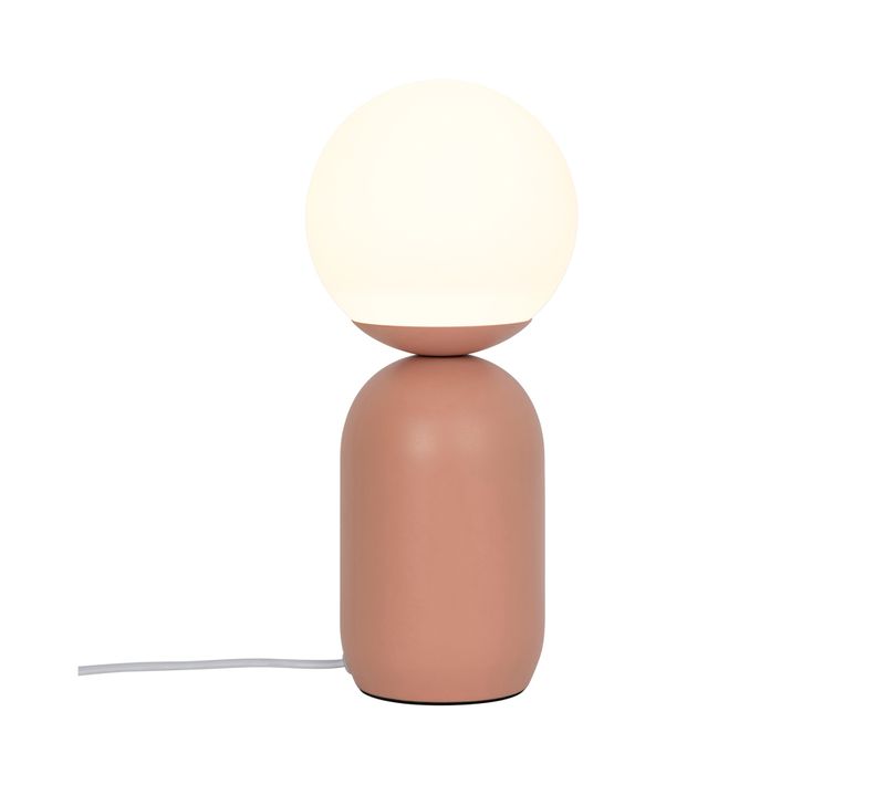 Lampe à Poser Notti  Métal Terracotta, H.34.5 - Ip20 - E14 / Intérieur