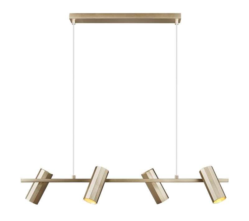 Suspension Luminaire Alanis 4-spot Métal Laiton H. 15 Ip20 -intérieur