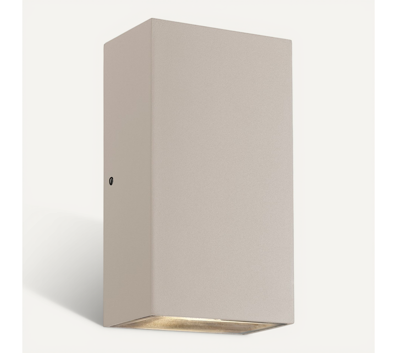 Applique Murale Rold Flat Métal Sablé, H.16 - Ip54 - LED Module / Extérieur