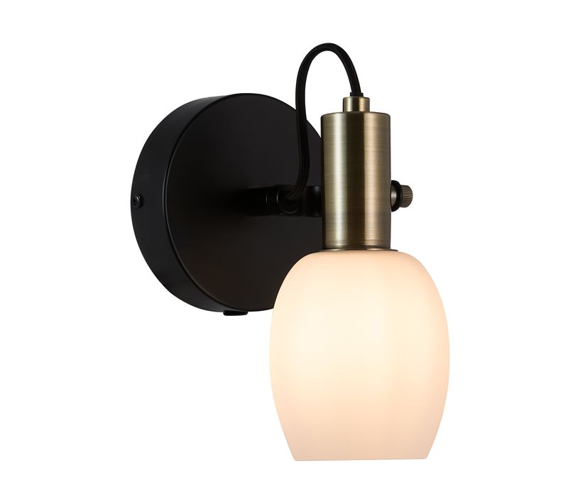 Applique Murale Luminaire Arild  Métal Noir H. 20 Ip20 -intérieur