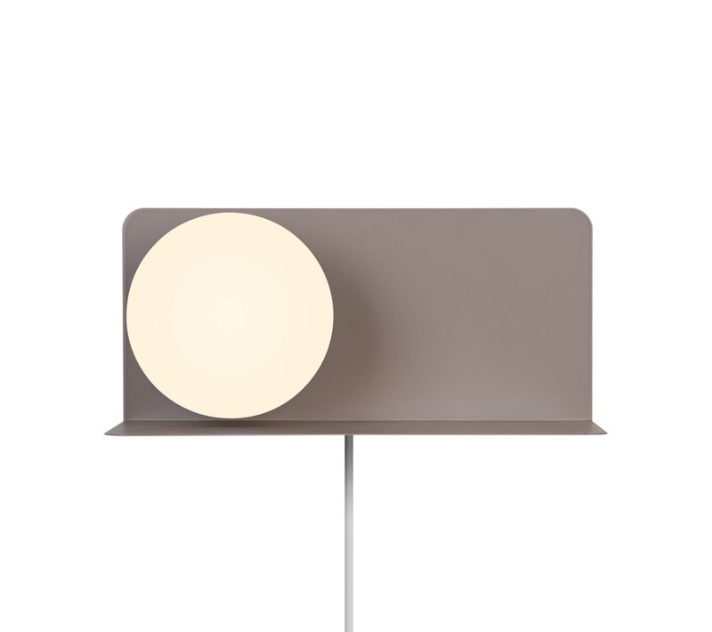 Applique Murale Lilibeth  Métal Marron, H.16 - Ip20 - E14 / Intérieur