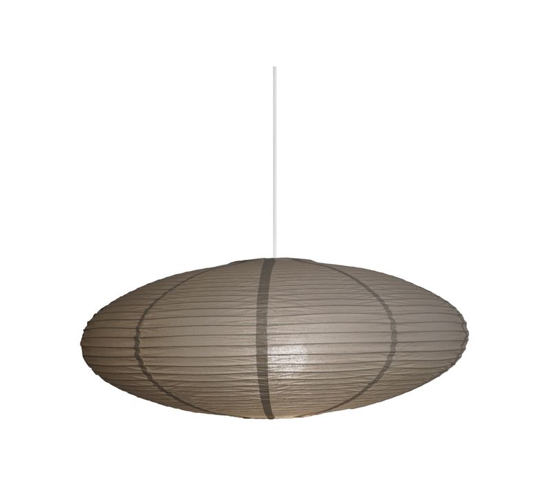 Abat-jour Luminaire Villo 60 Papier Marron H. 24 -intérieur