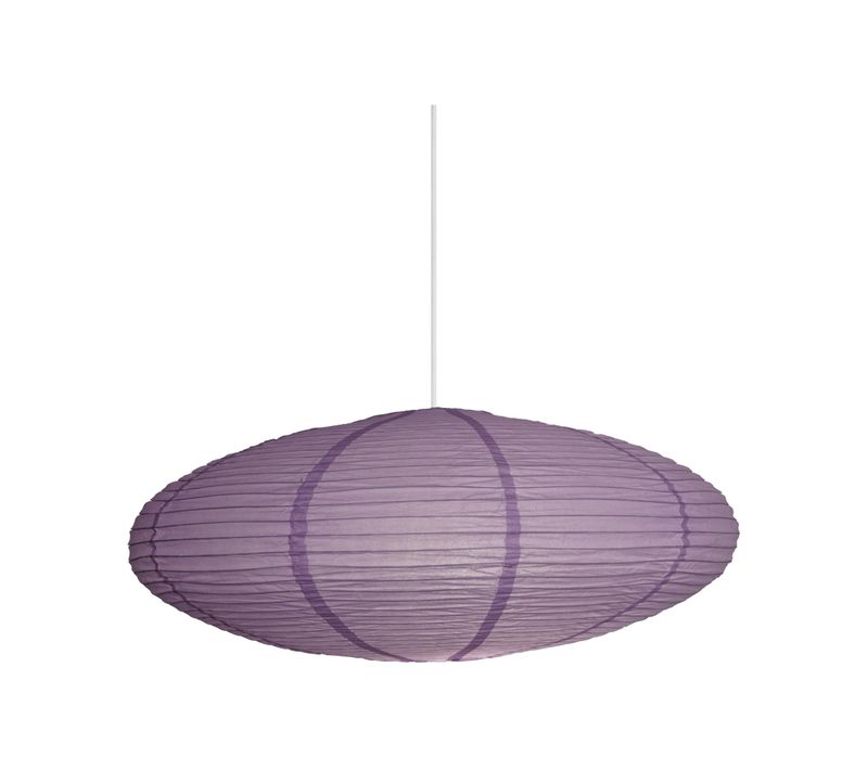 Abat-jour Luminaire Villo 60 Papier Lilas H. 24 -intérieur