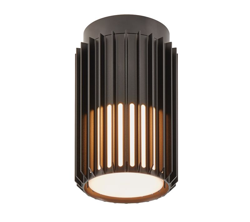 Plafonnier Luminaire Aludra  Aluminium Seaside Noir H. 18,8 Ip54 -extérieur