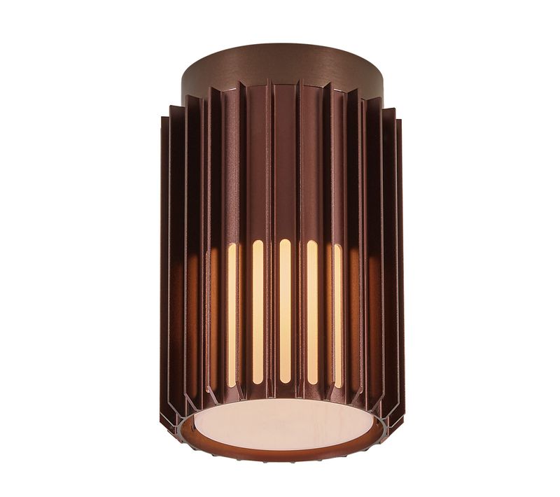 Plafonnier Luminaire Aludra  Aluminium Seaside Marron Metallise H. 18,8 Ip54 -extérieur