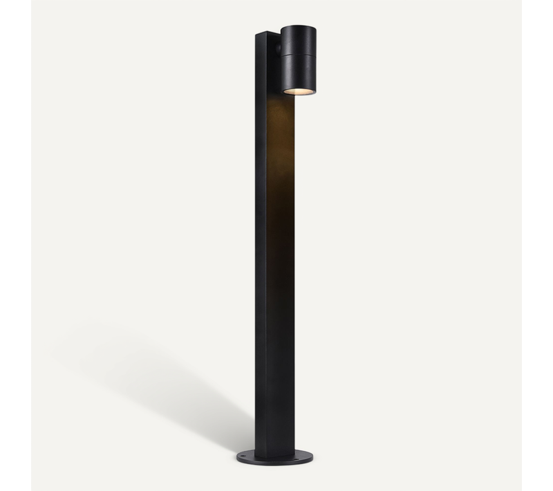 Potelet Tin 80 Aluminium Noir, H.80 Ip44 Gu10 / Extérieur