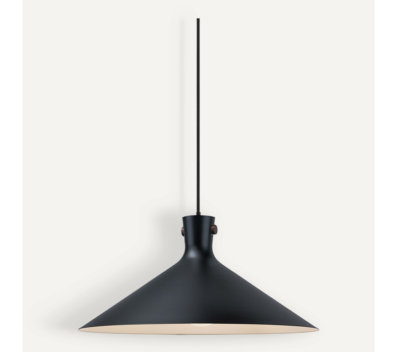 Suspension Dorina 45 Métal Noir, H.21,6  Ip20  E27 /  Intérieur