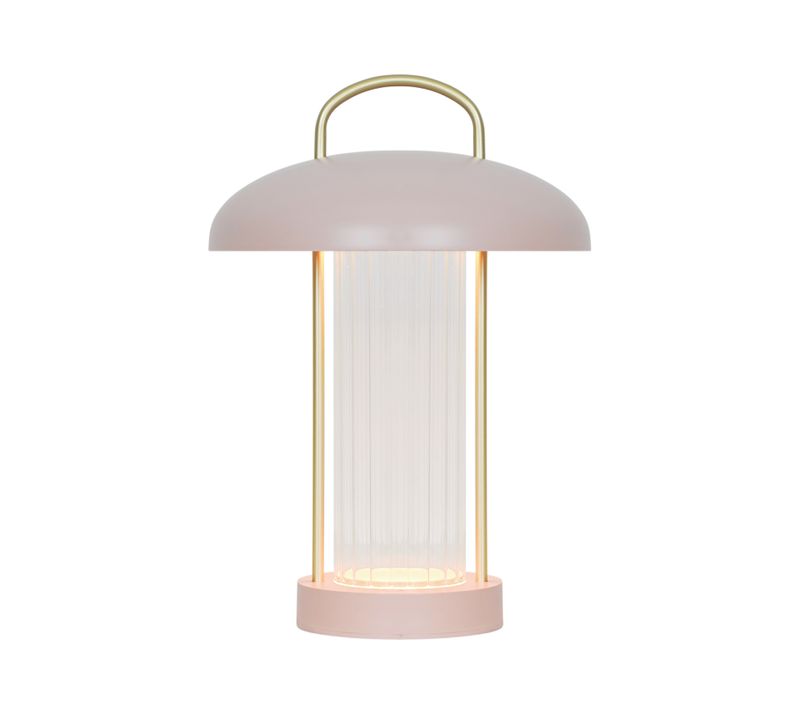Luminaire Nomade Mirano Portable Métal Rose, H.29 Ip20 LEDmodule / Intérieur
