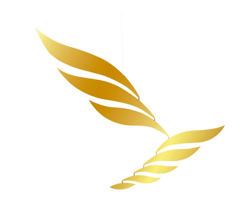 Mobile Rhythm Gold 72x70 Cm