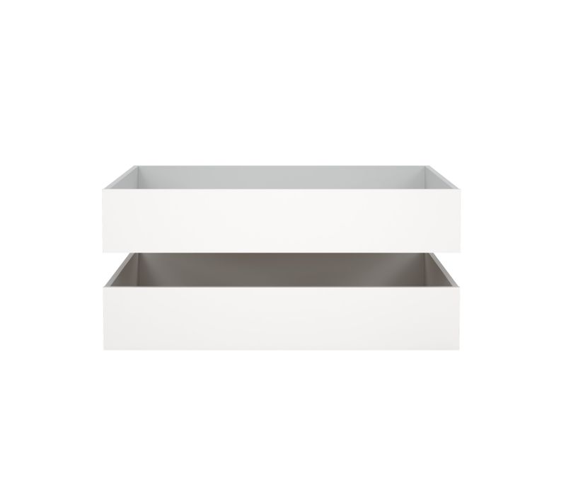 2 tiroirs de rangement pour blanc BEST lit 90x190 et 140x190 cm