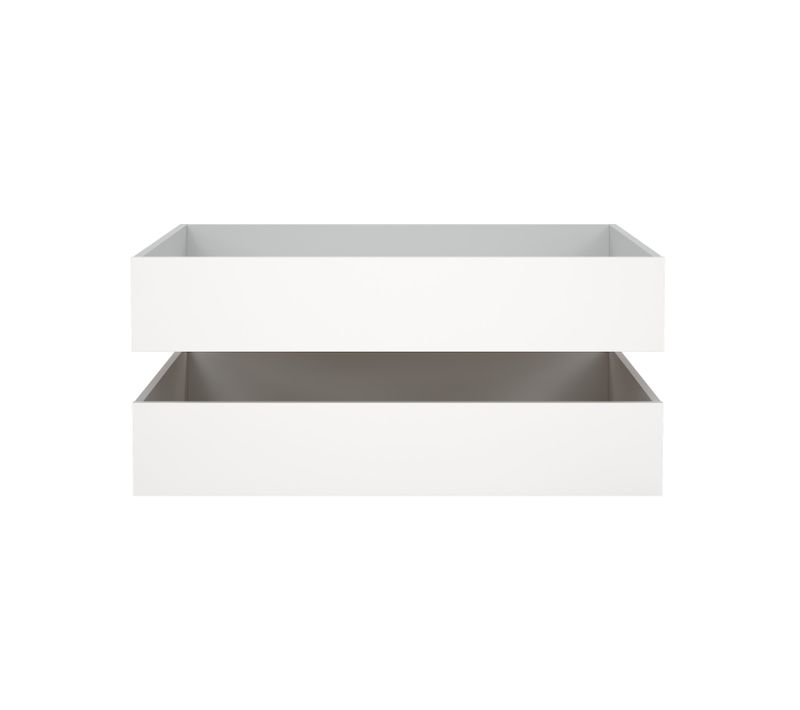 2 tiroirs de rangement pour blanc BEST lit 160x200 cm