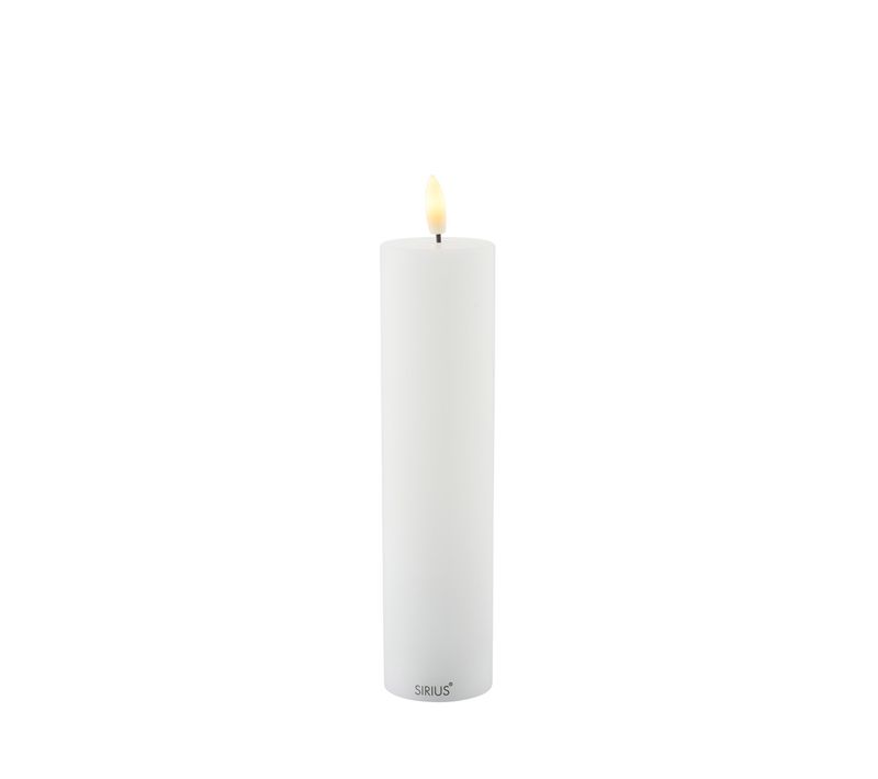 Bougie LED Sille D 5cm à Piles Blanc