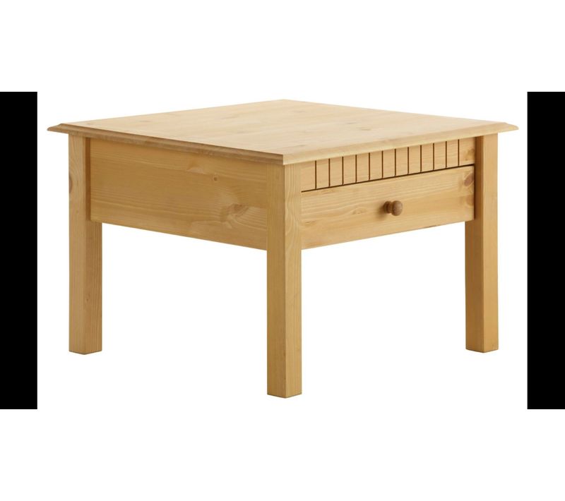 Lisa - Table Basse 1 Tiroir En Cire Teintée