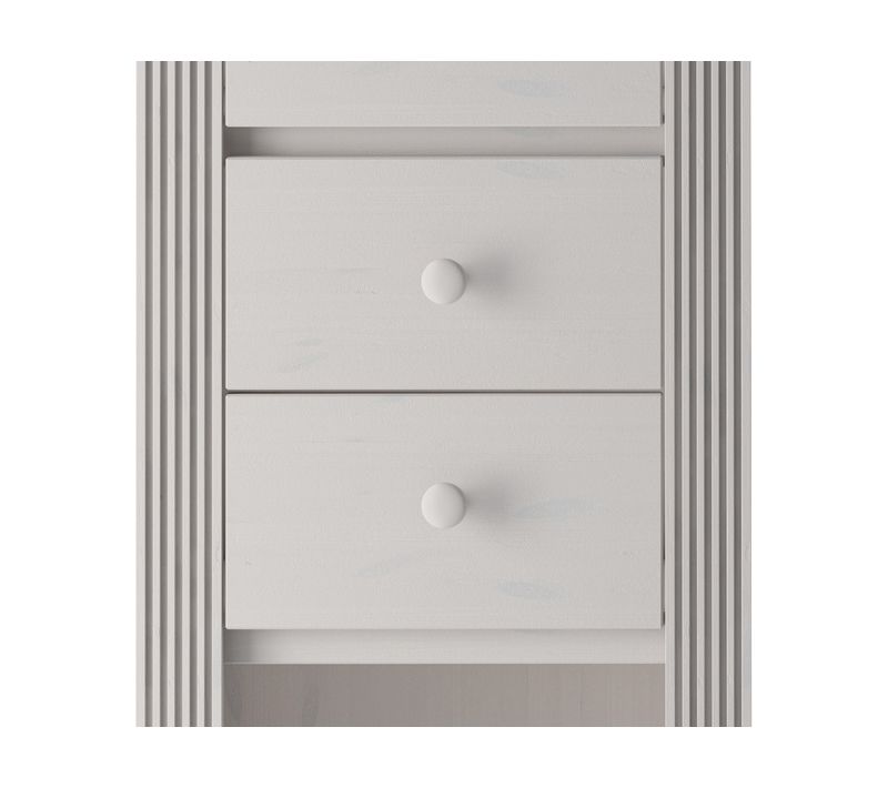 Billie-insert De Tiroir De Bibliothèque En Pin Blanc Set Of 2