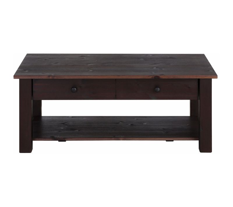 Chicago - Table Basse En Pin Marron