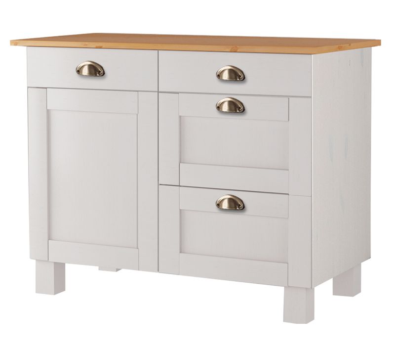 Tosacana-kit Meuble Avec 4 Tiroirs En Miel Blanc