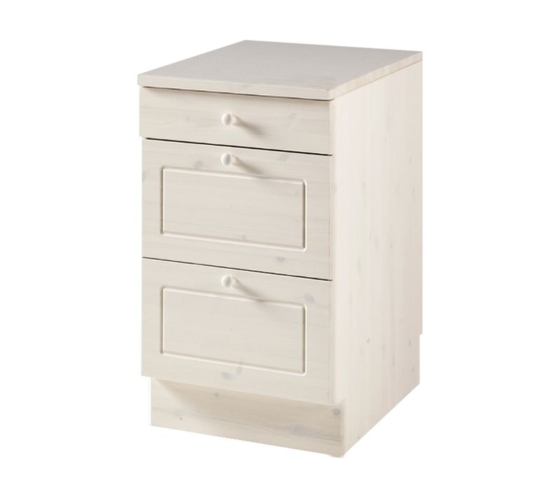 Anita-armoire Avec 2+ 1 Tiroir En Pin Blanc