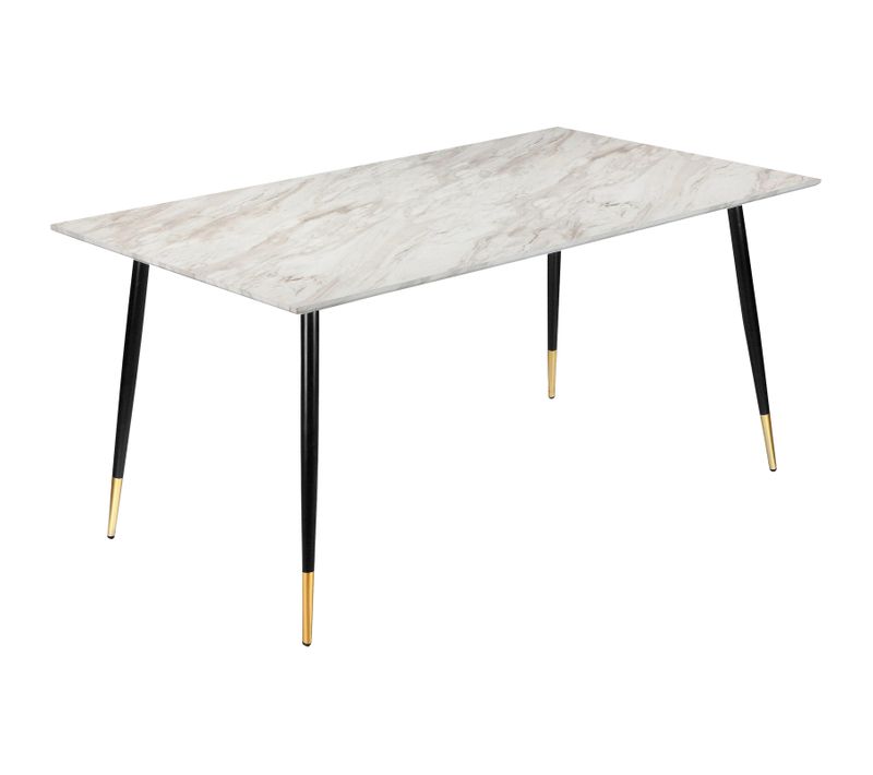 Monza - Table à Manger En Effet Marbre 8 Personnes L160